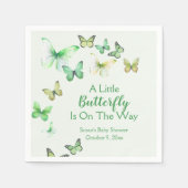 Green Unisex eine kleine Schmetterlingsdusche Serviette (Vorderseite)