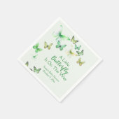 Green Unisex eine kleine Schmetterlingsdusche Serviette (Ecke)