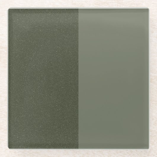 Green Untersetzer mit zwei Tonen Moos - individuel (Vorderseite)