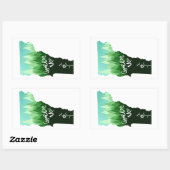 Green Up Vermont Rechteckiger Aufkleber (Blatt)