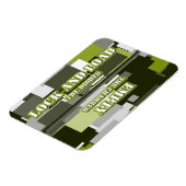 Green Urban Camouflage Lock in Load Dishwasher Magnet (Linke Seite)