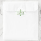 Green v2 Extravagant Ornamental Danke Stickers (Tasche)