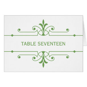 Green v2 Extravagante Tischnummer