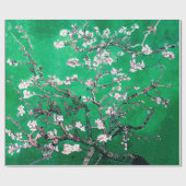 Green Van Gogh Almond Bllossoms Geschenkpapier (Flach)