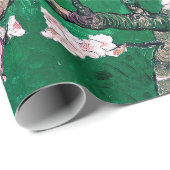 Green Van Gogh Almond Bllossoms Geschenkpapier (Rolleneckpunkt)