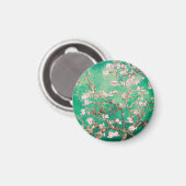 Green Van Gogh Almond Bllossoms Magnet (Vorderseite/Rückseite)