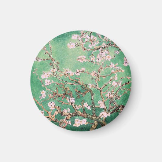 Green Van Gogh Almond Bllossoms Magnet (Vorne)