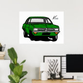 Green Vauxhall Viva HC Poster (Heimbüro)