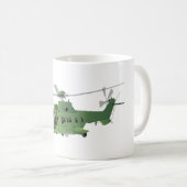 Green Vector Helicopter Kaffeetasse (VorderseiteRechts)
