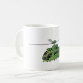 Green Vector Helicopter Kaffeetasse (Vorderseite Links)