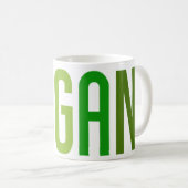 Green Vegan Coffee Cup Tasse (VorderseiteRechts)