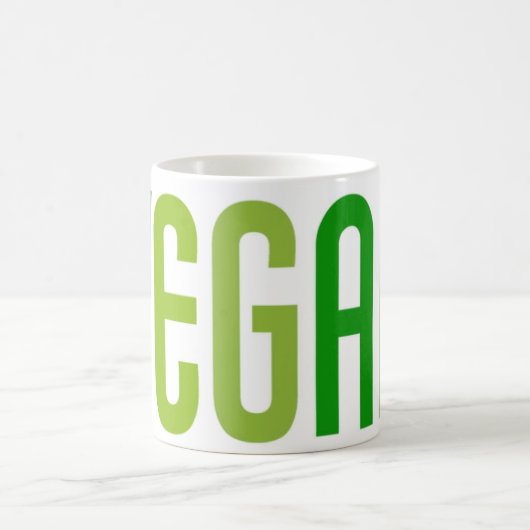 Green Vegan Coffee Cup Tasse (Mittel)