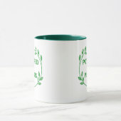 Green Vegan Plant Based Mug Tasse (Zentrum)