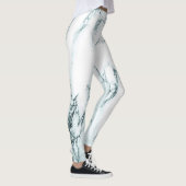 Green Vein Marble Look Leggings (Rechts)