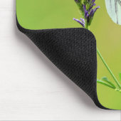 Green Veined White Butterfly Mousepad (Ecke)