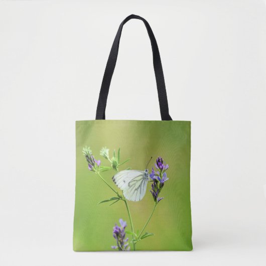 Green Veined White Butterfly Tasche (Vorderseite)