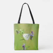 Green Veined White Butterfly Tasche (Rückseite)