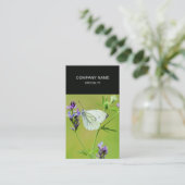 Green Veined White Butterfly Visitenkarte (Stehend Vorderseite)