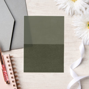 Green Vellum Overlay für halbe und halbe Moos - An Pergament Einladungen