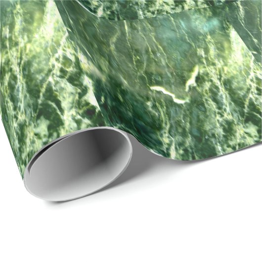 Green Verde Alpi Marble Geschenkpapier (Rolleneckpunkt)