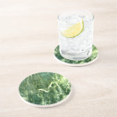 Green Verde Alpi Marble Getränkeuntersetzer (Seite)