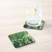 Green Verde Alpi Marble Getränkeuntersetzer (Rechte Seite)