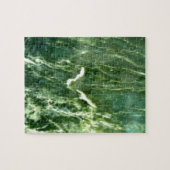 Green Verde Alpi Marble Puzzle (Horizontal)