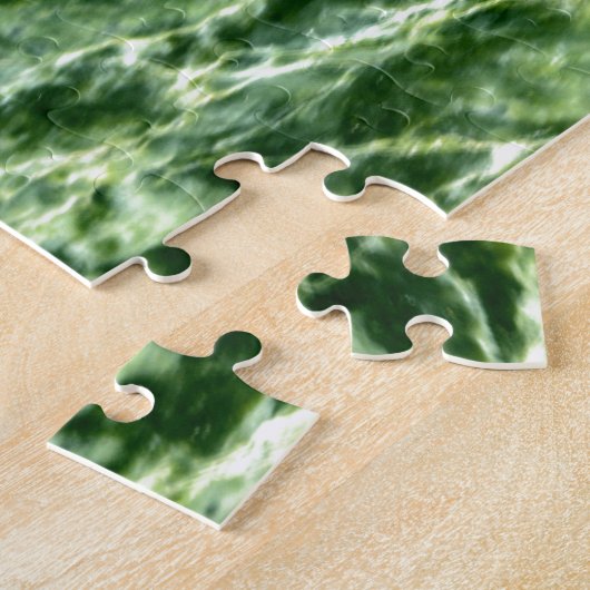 Green Verde Alpi Marble Puzzle (Seite)