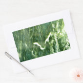 Green Verde Alpi Marble Rechteckiger Aufkleber (Umschlag)