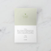Green Verlass Dankeschön Karte für jeden Anlass (Innenseite)