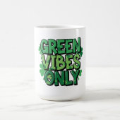 Green Vibes Only St. Patrick's Day Kaffeetasse (Mittel)