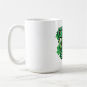 Green Vibes Only St. Patrick's Day Kaffeetasse (Links)