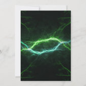 Green Video Game Birthday Party Einladung (Rückseite)