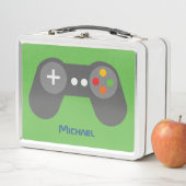 Green Video Game Controller Metall Brotdose (Beispiel)