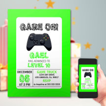 Green Video Game Truck Geburtstag