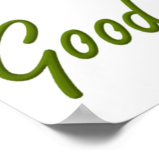 Green Viel Glück Clover Ladybug St. Patrick's Day Poster (Ecke)