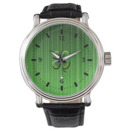 Green Vierblättriges Kleeblatt Armbanduhr