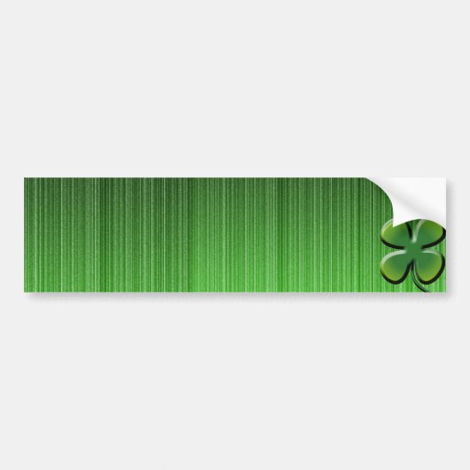 Green Vierblättriges Kleeblatt Autoaufkleber (Vorne)