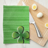 Green Vierblättriges Kleeblatt Geschirrtuch (Viertel Falte)
