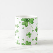 Green Vierblättriges Kleeblatt Kaffeetasse (Mittel)