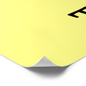 Green Vierblättriges Kleeblatt Poster (Ecke)