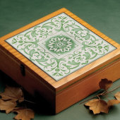 Green Viktorianisch Backsplash Repro Art Nouveau Fliese