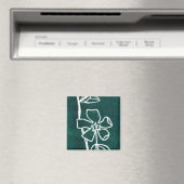 "Green Vinca" Blumenmagnet Magnet (In Situ (Geschirrspüler))