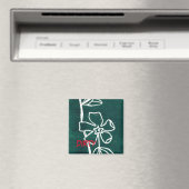 "Green Vinca" Geschirrspüler Status Magnet (In Situ (Geschirrspüler))