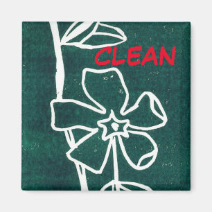 "Green Vinca"-Magnet für saubere Geschirrspüler Magnet