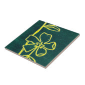 "Green Vinca Yellow" Küche Garten Keramik Tile Fliese (Seite)