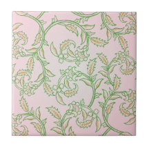 Green Vine Ceramic Tile