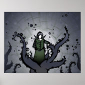 Green & Vine Figure Poster (Vorne)