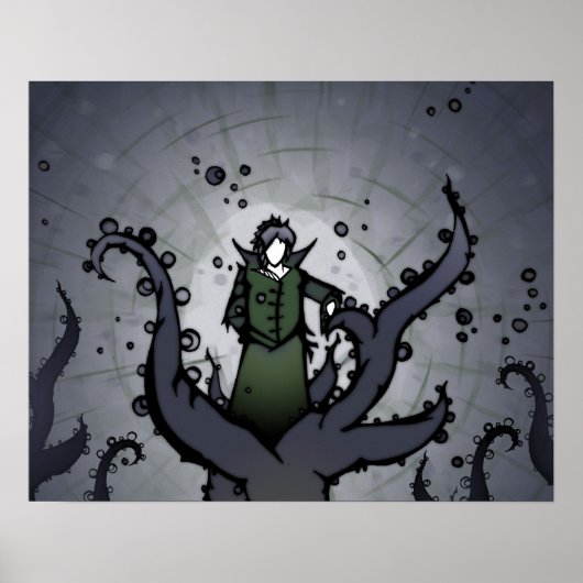 Green & Vine Figure Poster (Vorne)