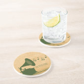 Green Vintag Gramophon Untersetzer (Seite)